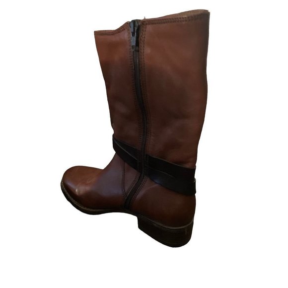 8.5M Clarks Artisan Rust Volara Melody Leather Boot Fleece Lined - Picture 3 of 9